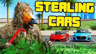 Using Ghillie Suits To Steal Cars In GTA 5 RP