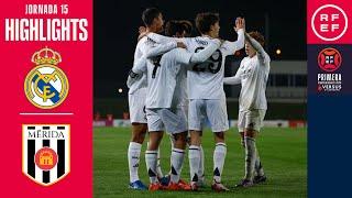 Resumen #PrimeraFederación | Real Madrid Castilla 6-0 AD Mérida | Jornada 15 | Temporada 2024/2025