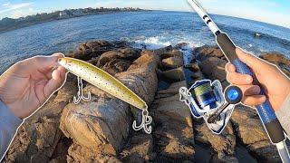 Striped Bass Fishing from the Rocks!! (Rockport, Massachusetts)