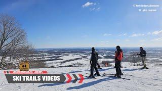 Liberty Mountain Ski Trail Videos 4K- #1 ski resort for beginners and intermediate skiers near D.C.