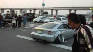 Crazy camber Kawashima Celica leaving the Nagoya Exciting Car Showdown