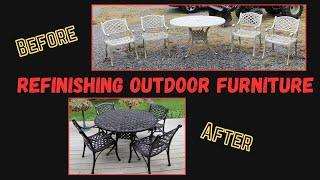 Refinishing Outdoor Furniture Set