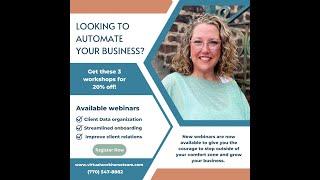 Mompreneurs, learn to simplify and automate your day to day business operations!