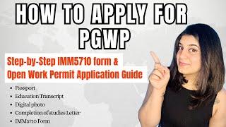 PGWP Application inside Canada || IMM5710 Form || Post-Graduation Work Permit Step-by-step