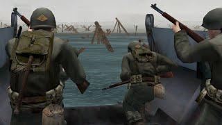 D-Day, Omaha Beach mission - Medal Of Honor: Allied Assault No commentary gameplay