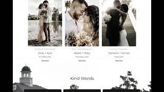 Wedding/Event Planner Squarespace 7.1 Template - Bridal Bloom Home Page