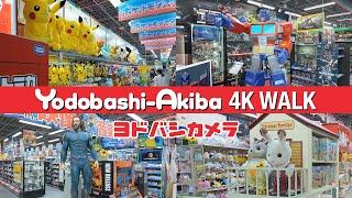 秋葉原 A Walk Through Yodobashi Akiba Every Floor: Spending a rainy day in Akihabara [4K 60fps ASMR]