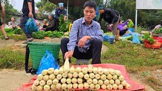 Harvest Corn Goes To Market Sell - Cook Delicious Ribs With Boiled Vegetables - Solo Survival