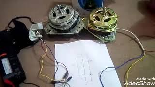 Washing Machine : Testing a faulty AC motor.