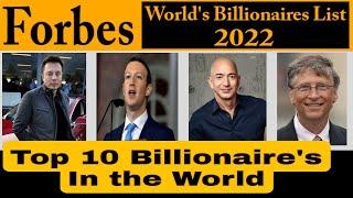 Top 10 Billionaires in the World | Most Wealthiest Persons In The World