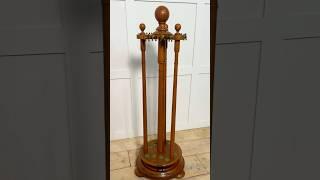Oak revolving cue #stand  #mahoganywood  #woodworking  #woodfurniture | #homedecor