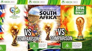 FIFA World Cup 2006 Vs 2010 Vs 2014 Xbox 360