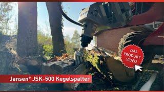 Entdecke den Kegelspalter Jansen® JSK-500: Effizientes Holzspalten leicht gemacht!