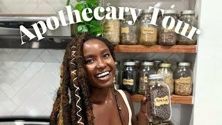 My Herbal Apothecary Tour! See what herbs I use for myself, business & clients!