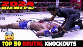 Top 50 Brutal Knockouts November 2024 #2 (MMA•Muay Thai•Boxing•Kun Khmer)