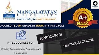 MANGALAYATAN University F-tel Programs!Manglayatan University online Program and UGC Approval