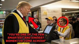 Trump Surprises Female Cashier Who Saved Barron Trump from Embarrassment – Watch What Happens