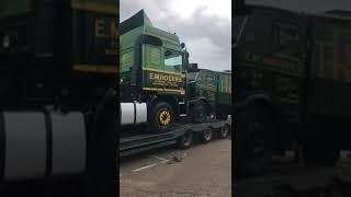 E M Rogers Transports vintage trucks loading up for a show #shorts #vintagetrucks #volvotrucks