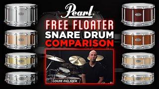 Pearl Free Floating Snare Drum Comparison ft. Louie Palmer