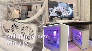 building a new PC  | white aesthetic, rtx 3080, NZXT H7 build