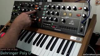 Behringer Poly D - playing with the Poly (full length)