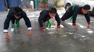 2 finger Push ups by kids in CHAN"S KUNG FU SCHOOL