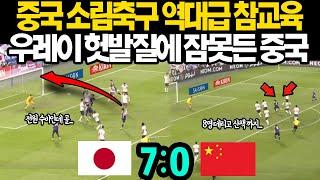 [중국반응] 중국 소림축구 속수무책으로 대참사! 수비 7명 우왕좌왕 역대급 참교육 (경기 하이라이트) 우레이 헛발질에 잠못드는 중국 상황