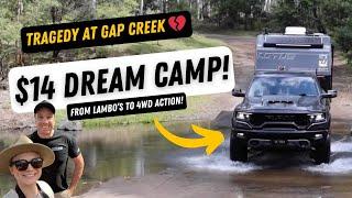 Tragedy at Gap Creek | The cheapest 5 star off grid camp in Queensland!