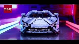 Toysly Lamborghiny Race Car Building Set: Compatible with LEGO