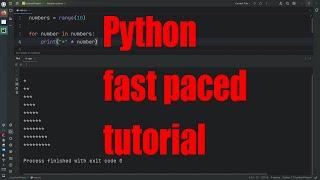 Python fast paced tutorial for beginners - November 2023 - 79286e72