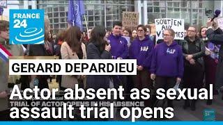 Sexual assault trial of French film star Depardieu opens in his absence • FRANCE 24 English