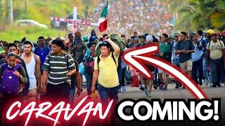 CARAVAN COMING!! Migrants. THOUSANDS!! Border Invasion. LIVE.