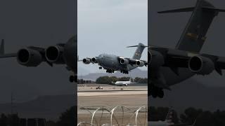 Callsign: BANNER 64 HEAVY | USAF C-17 Globemaster III lands at Las Vegas | 01-0193 | #planespotting