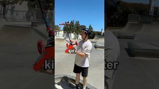 kid’s scooter VS skatepark 