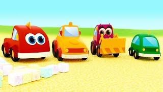 Sing with Mocas! The Five Little Cars kids' song. Nursery rhymes & super simple songs for kids