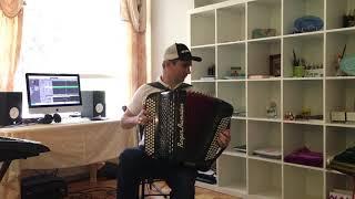 Импровизация на кавказские мотивы на баяне . Button accordion player R.Rakhimov(Рушад Рахимов)