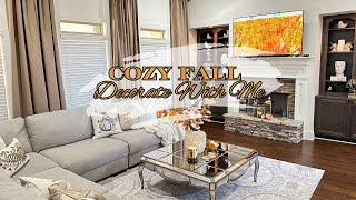 NEW Cozy Fall Living Room Refresh | Cozy Fall Decorate With Me 2024 | Fall Decorating Ideas