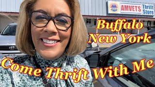 Come Thrift With Me In Buffalo New York | Thrifting Road Trip | AMVETS