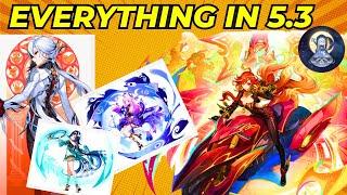 EVERYTHING ABOUT 5.3 UPDATE! 5.3 BANNERS,OUTFITS,EVENTS! MAVUIKA,CITLALI -GENSHIN IMPACT