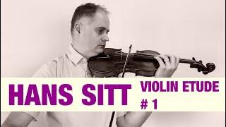 Hans Sitt Violin Étude no. 1  - 100 Études, Op. 32 book 1 by @Violinexplorer