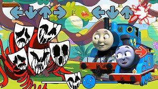 FNF NEW Digital Circus VS Double 3D Thomas & Baby Thommy (Can Can) - Friday Night Funkin'