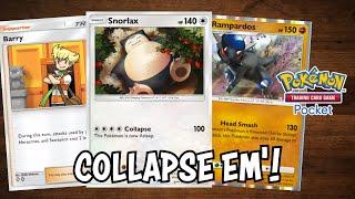 Snorlax Deck! Feat. Rampardos/Barry! [Pokemon TCG Pocket]