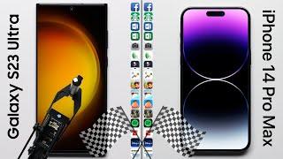 Galaxy S23 Ultra vs. iPhone 14 Pro Max Speed Test