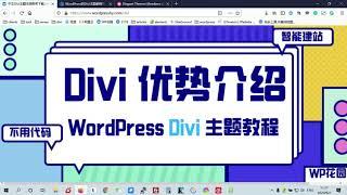 【DUVI主题视频教程】如何购买和安装Divi主题&提升网站的加载速度？