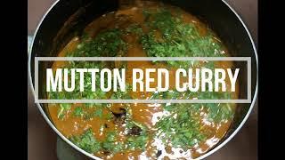 Mangalorean Mutton Red Curry |  Mutton Curry Mangalore Style | Mutton Curry with Coconut Milk |