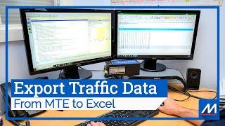 How to Export Traffic Data to Excel | MTE® Software | MetroCount