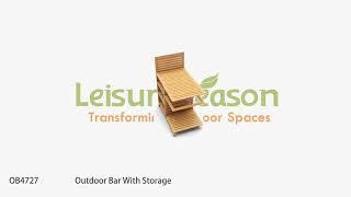 Leisure Season Outdoor Bar With Storage OB4727-KitSuperStore