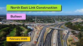 North East Link Construction - Bulleen (February 2025)