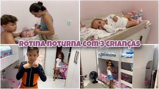 ROTINA NOTURNA SENDO MÃE DE 3