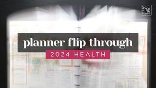 MY COMPLETED 2024 HEALTH PLANNER FLIP THROUGH! A Full Year of Health & Wellness Planning Ideas/Inspo